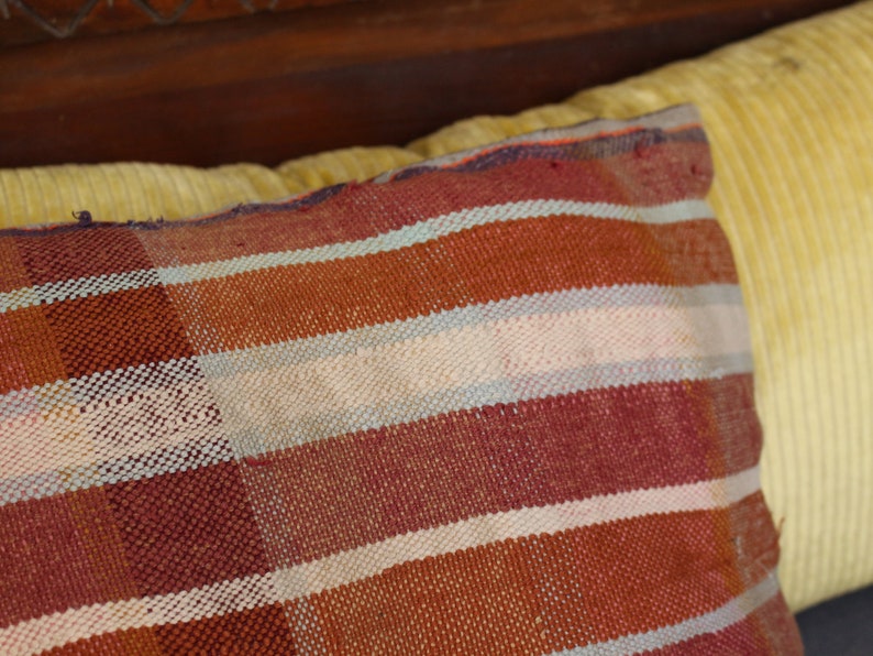 kilim pillow cover handwoven pillow case by Berber women. Moroccan pillow