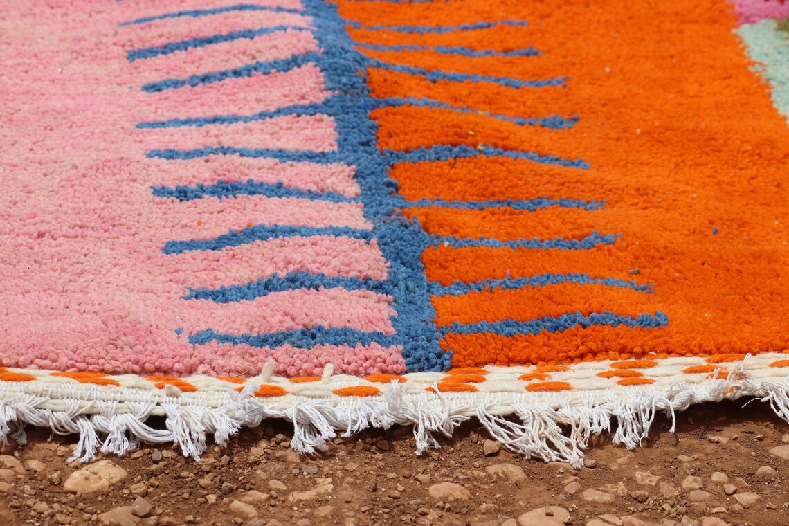 Abstract Colorful Moroccan Rug Custom Fabulous Moroccan Rug Etsy