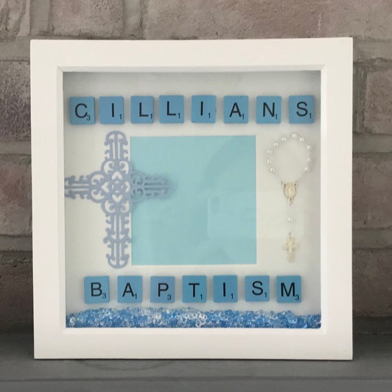 christening frame personalised