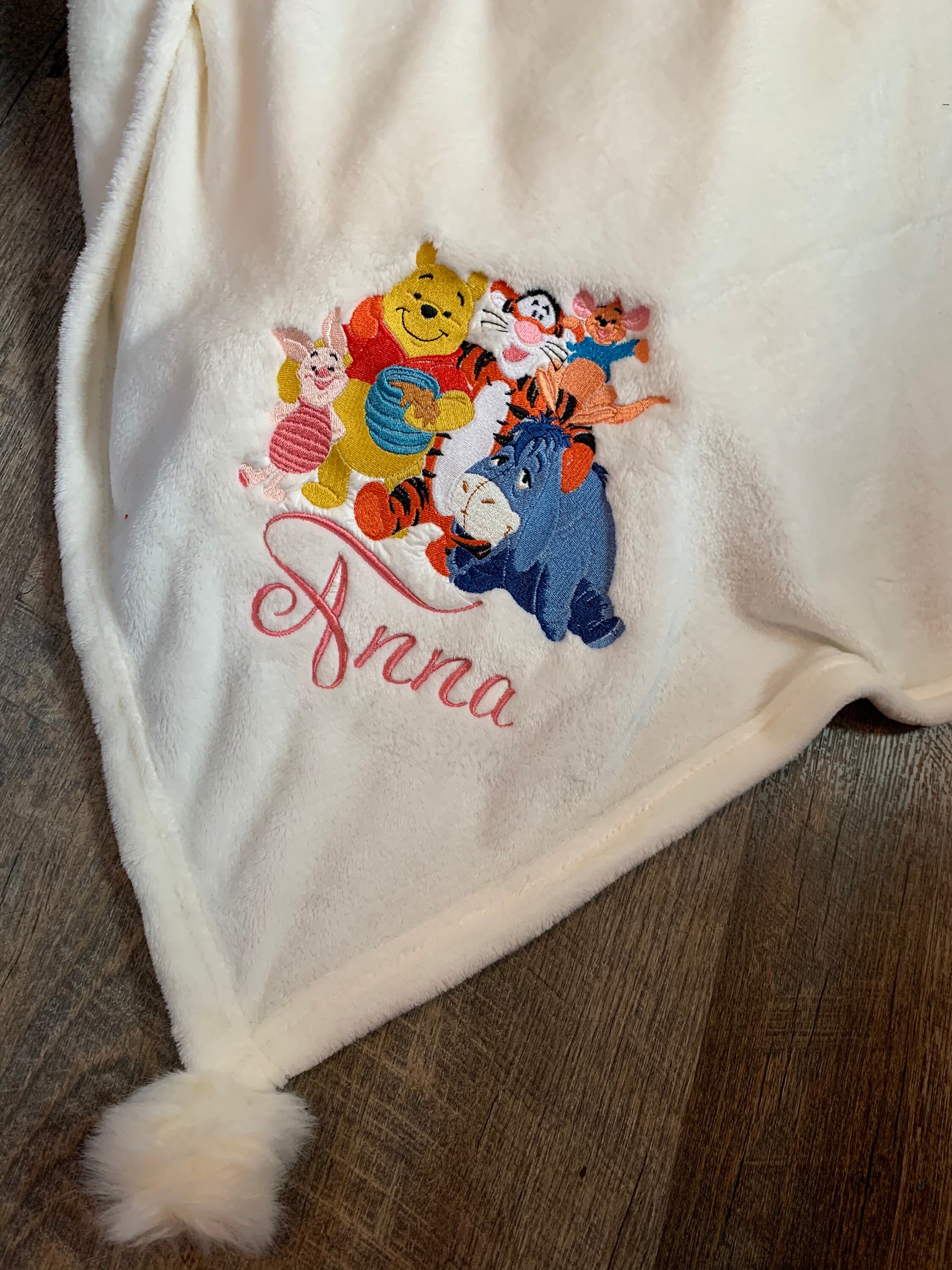 personalized winnie the pooh blanket