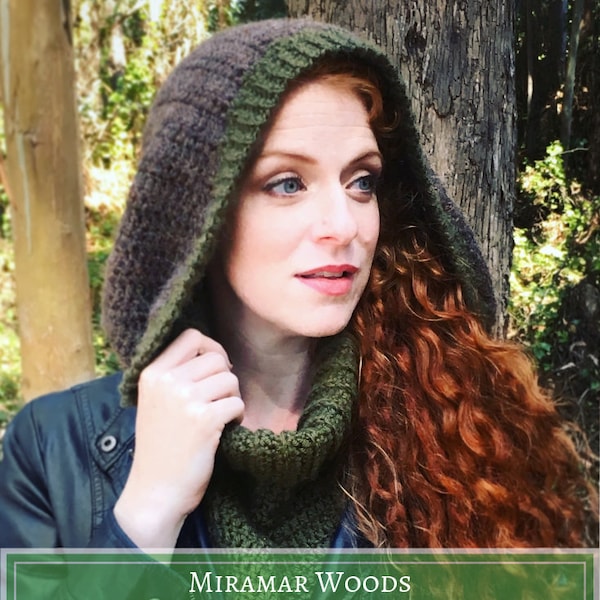 The Archers Hood - Crochet PDF Pattern Tutorial - Hooded Cowl - Fall, Winter, Outdoor Wear