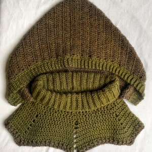 The Archers Hood Crochet PDF Pattern Tutorial Hooded Cowl Fall, Winter, Outdoor Wear image 4