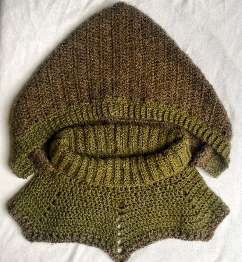 The Archers Hood Crochet PDF Pattern Tutorial Hooded Cowl Fall, Winter, Outdoor Wear image 4