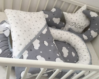 Big nursery set! Baby nest, blanket and 3 pillows