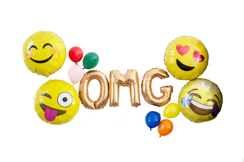 OMG Emoji Party Balloon Pack: Emoji Balloons and Party image 0