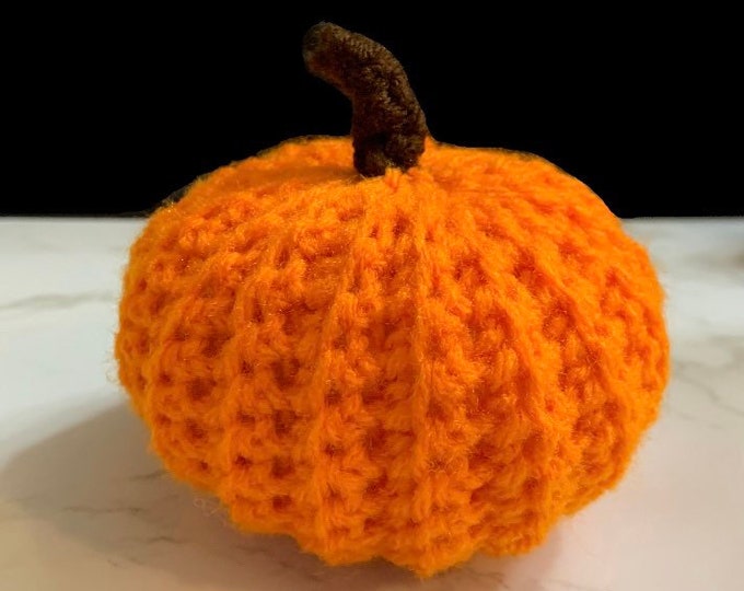 Crochet Pumpkin Fall Decor Orange Pumpkin Handmade Halloween Decorations