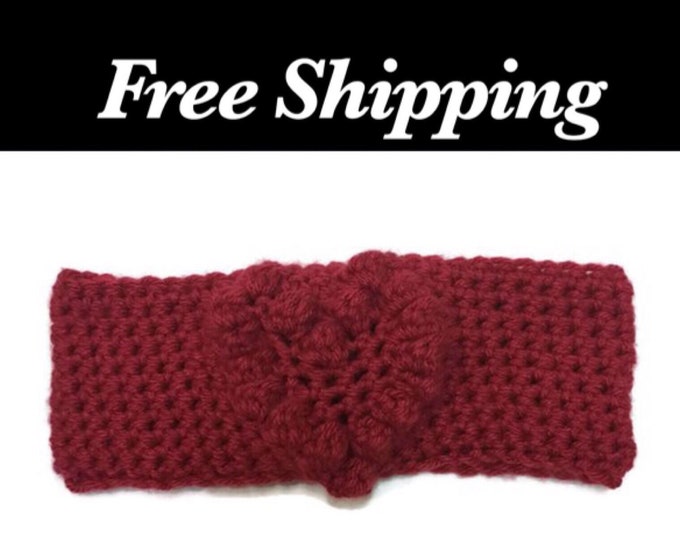 Red Heart Crochet Headband