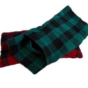 Medium Rice Heat Pad with Cover, Removable Cover, Buffalo Plaid, Heating Pad, Rice Heating Pad, Headache Relief, Hot Cold Pad, Rice Bag
