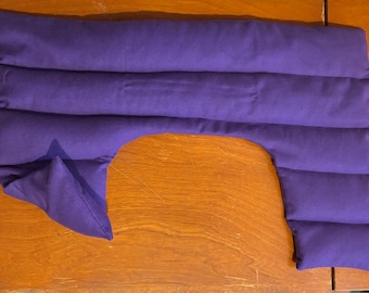 Compresa térmica para cuello y hombros, almohadilla térmica de arroz XL, apta para microondas, alivio de la tensión, terapia para la migraña, regalo para mamá