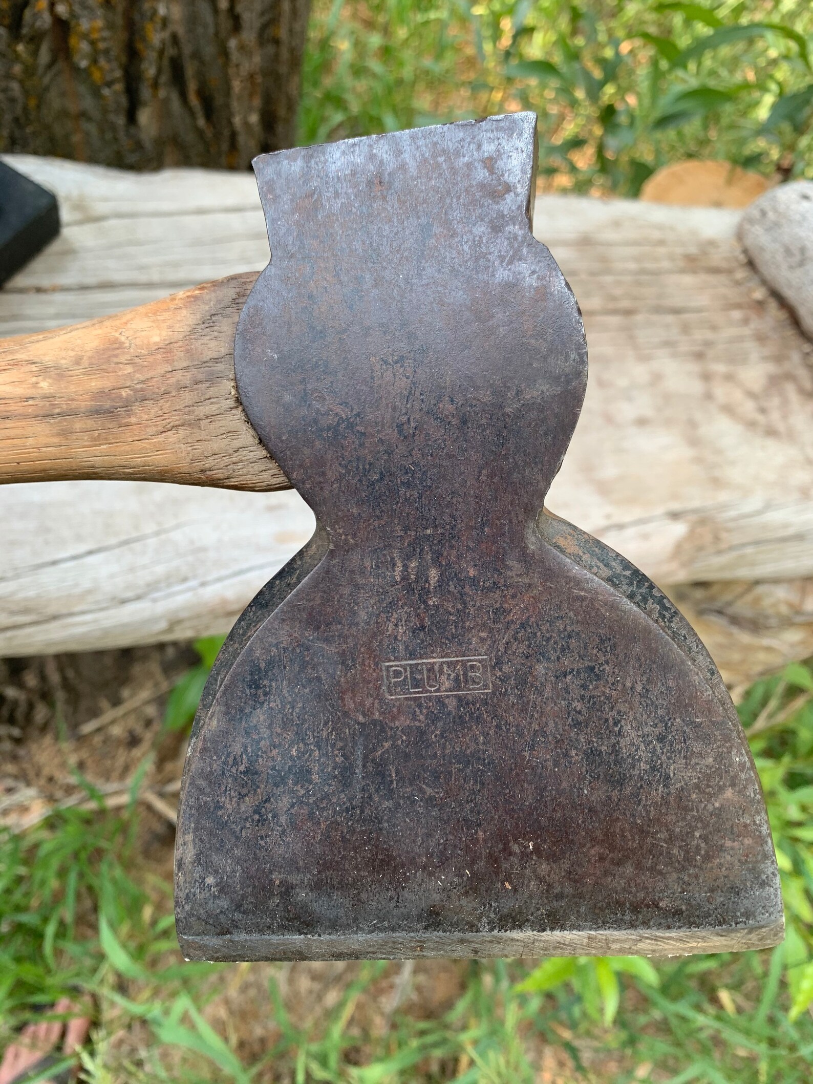 Vintage PLUMB Hewing Axe Good Shape. Etsy