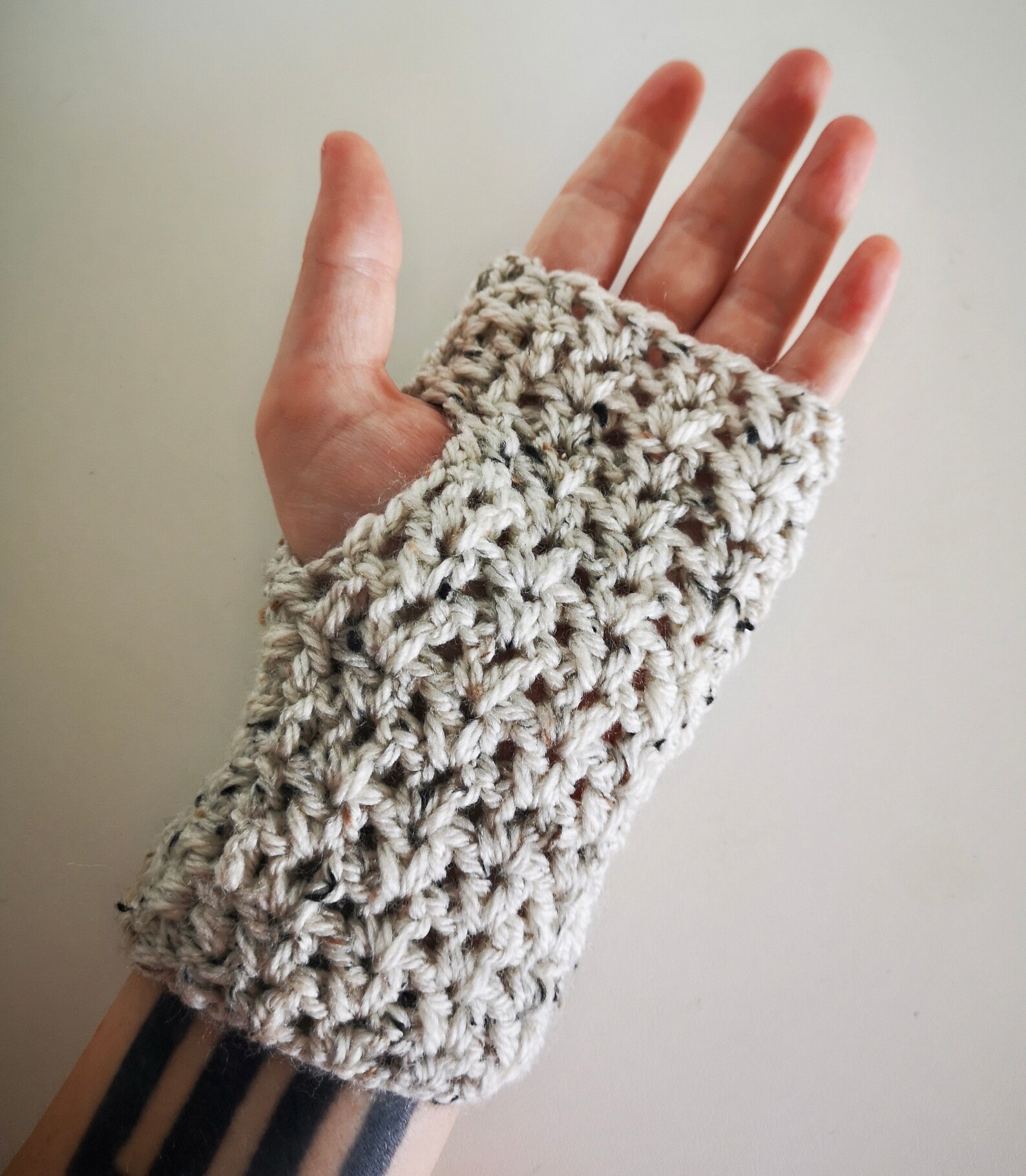aran flecked wool