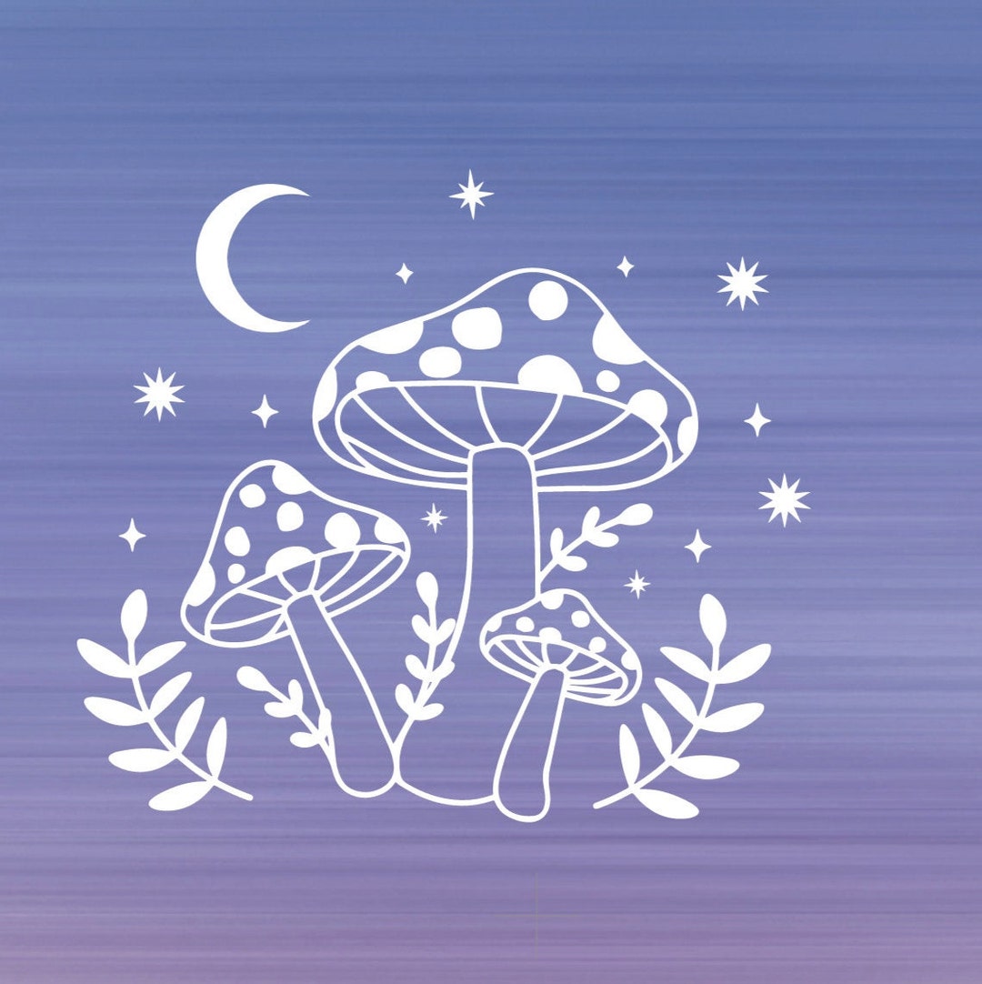 Mushroom Decal Decals Car Decal Vinyl Car Decal Sticker Etsy