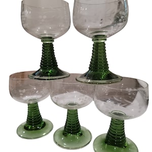 Schutt Zwiesel Ruwer Green Stem Wine Glass Set of 5