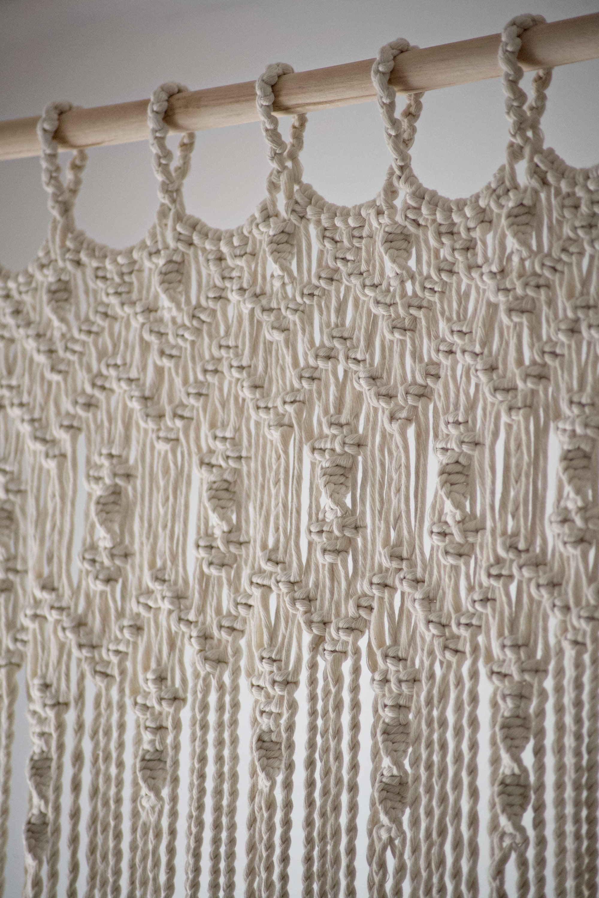 Macrame Curtain 95cm Macrame Curtains