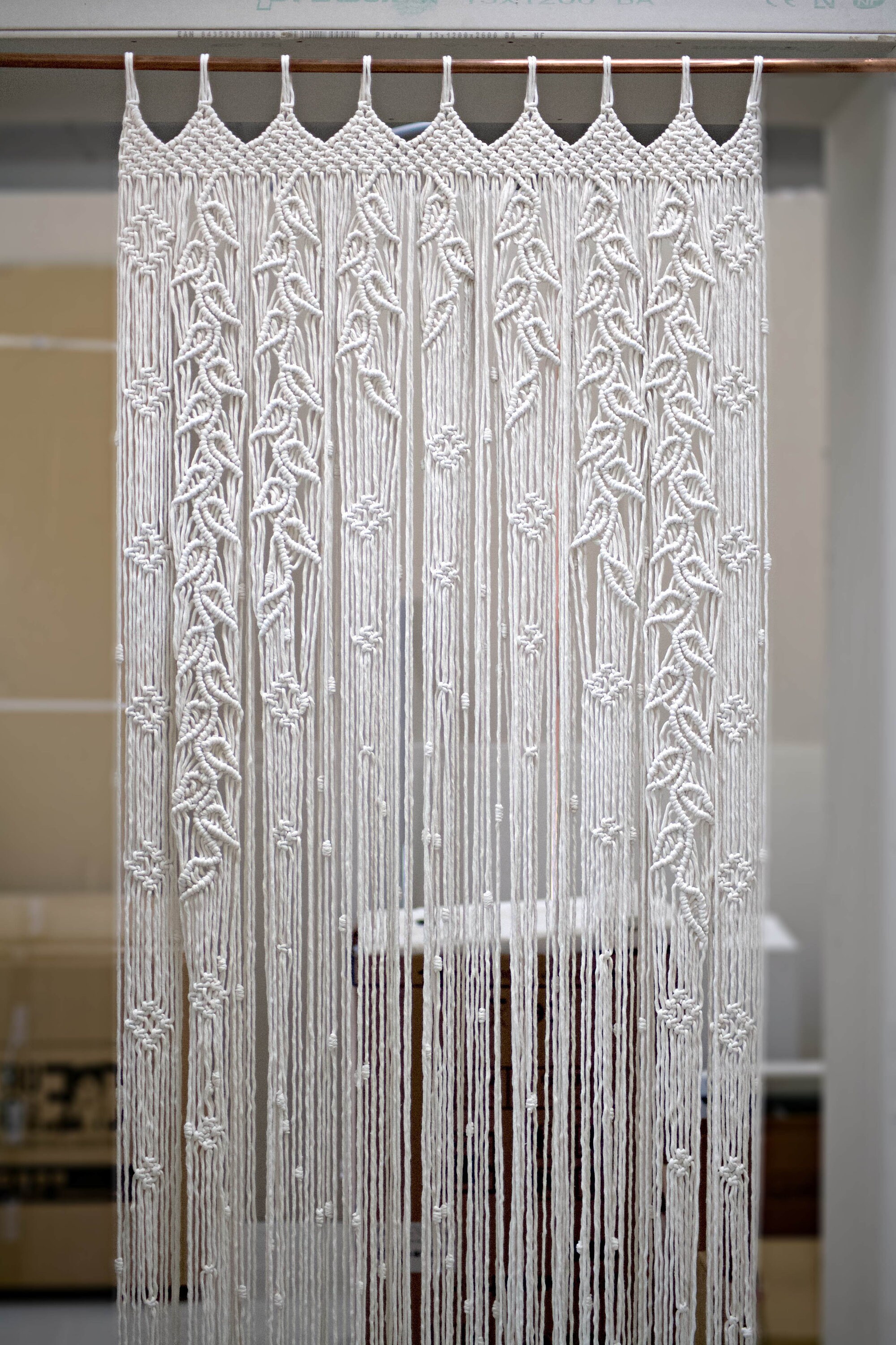 Macrame Curtain willow Macrame Backdrop Curtain Etsy UK