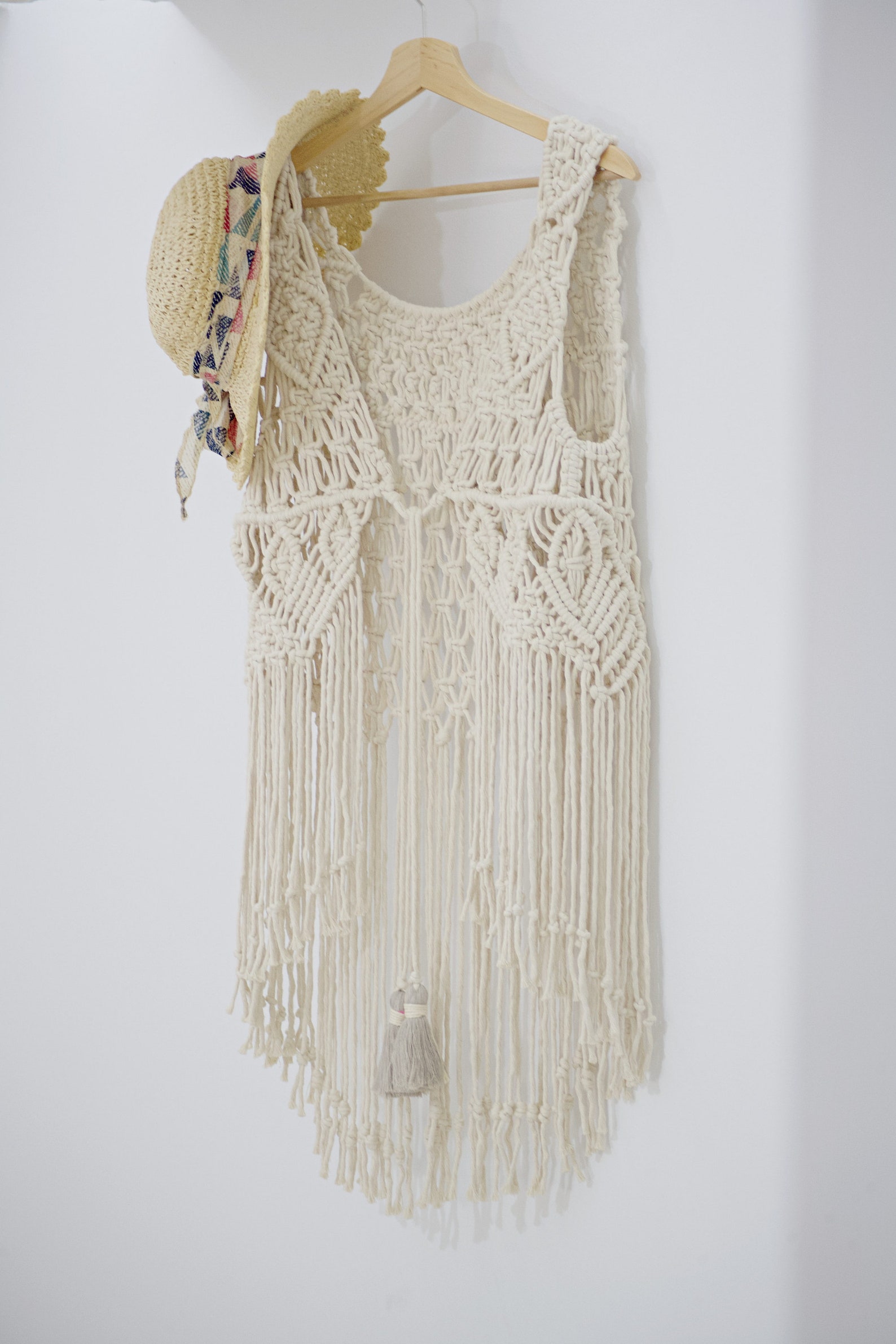Macrame vest boho vest macrame kimono fringed kimono boho Etsy