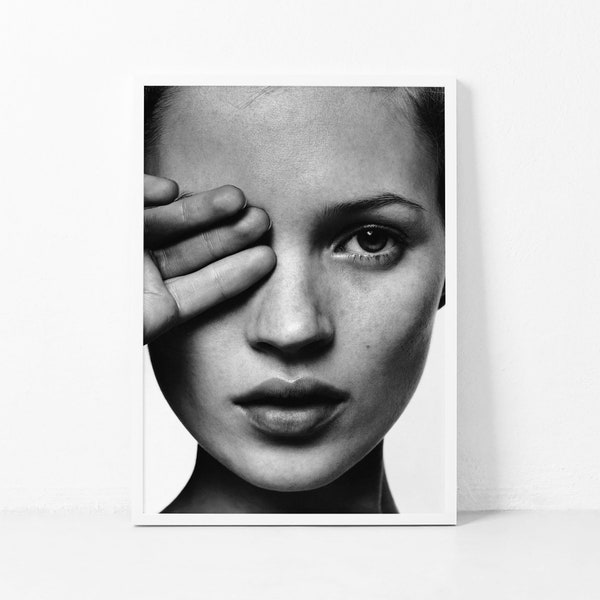 Kate Moss Print  Kate Moss Poster Fashion Print Life is Joke Print Fashion Poster Fashion Wall Art Kate Moss Photography Girl Room Decor.