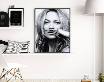 ケイト モス プリント、ケイト モス ポスター、ファッション プリント