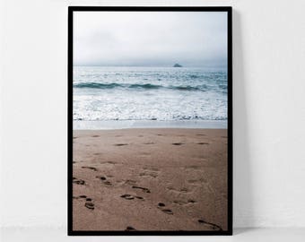 Ocean Print, Seascape Print, Beach Print, Coastal Print, Blue Water Print, Tropical Print, Printable Art, Serene Print, Ocean Waves Print