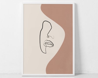Line Art Woman Print, Minimal Woman Line, Female Poster, Minimalist Boho Print, Woman Line Drawing, Modern Print, Abstract Line Art