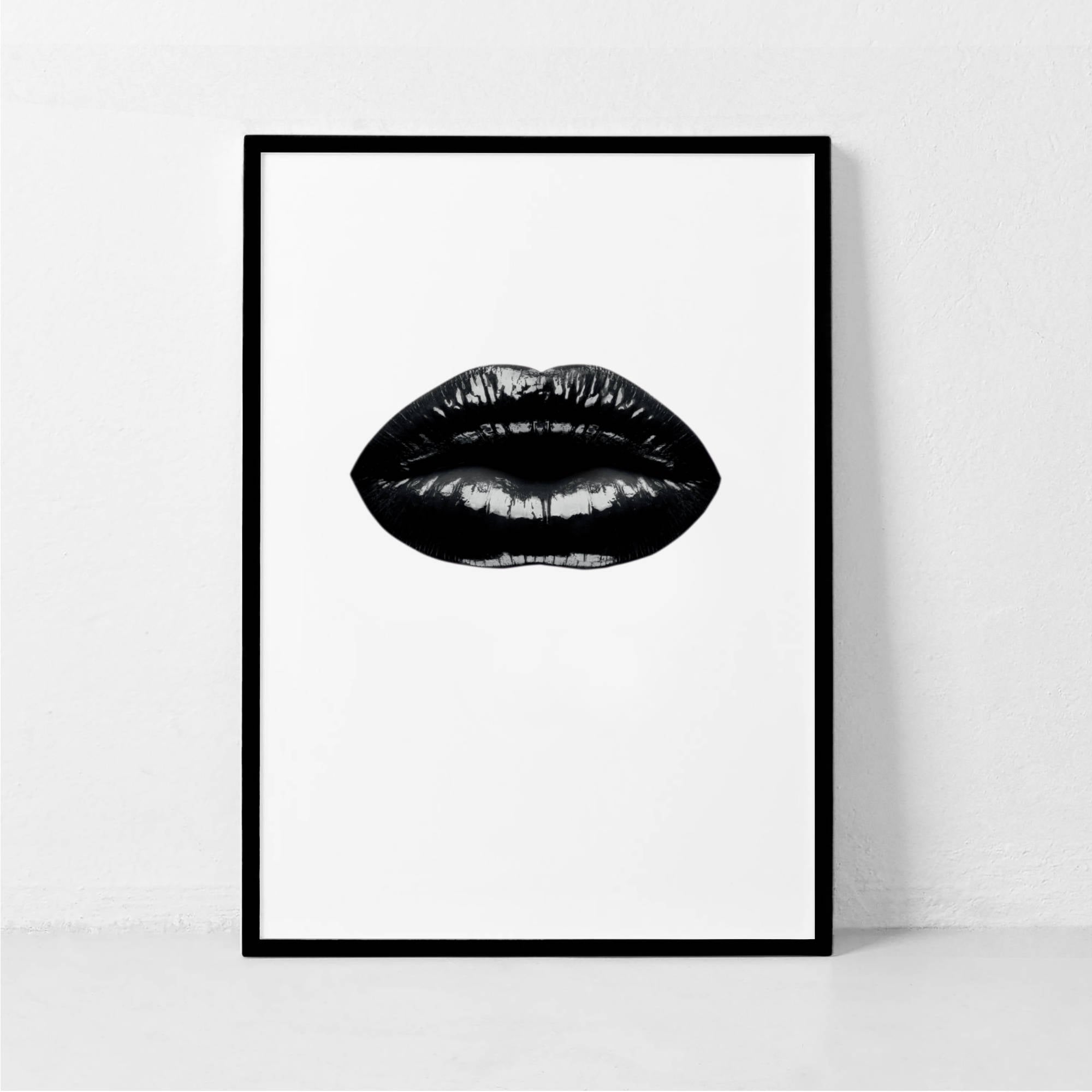 black-lip-print-black-and-white-lips-print-lips-printable-lips-art-lips-fashion-print-lips-poster-lips-print-lips-decor-lips-wall-art-etsy