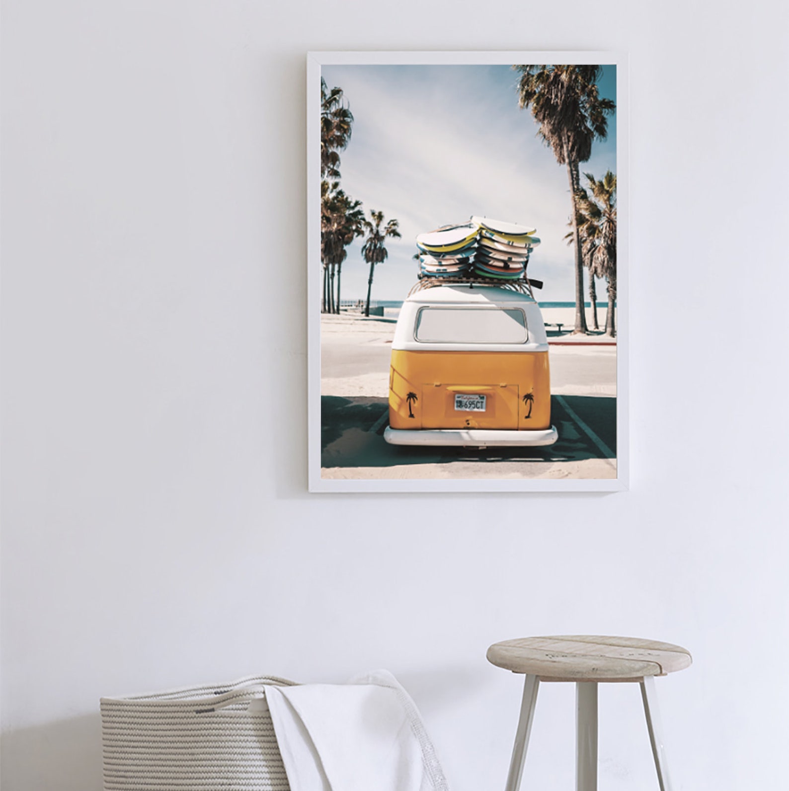 VW Camper Print Campervan Poster Travel Print Summer Print - Etsy