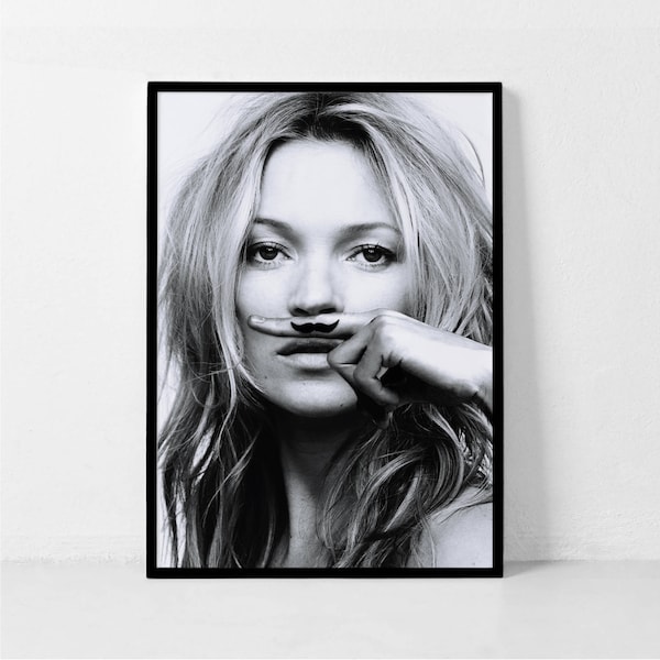 Kate Moss Print, Kate Moss Poster, Fashion Print, Life is Joke Print, Fashion Poster, Fashion Wall Art, Woman, Kate Moss Photography.