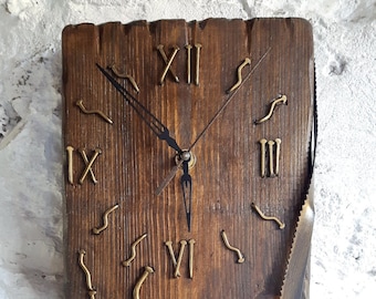 Handmade wall clock - Custom wall clock - Large wall clock - Anniversary gift