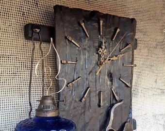 Wood Wall clock - Rustic wall clock - Modern Wall Clock - Modern Clock gift