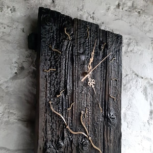 Wooden wall clock. Modern wall clock. Anniversary gift