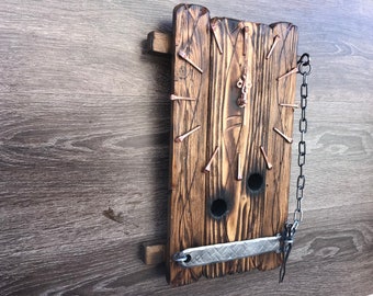 Handmade clocks with wrought iron - Rustic handmade wall clocks - Vintage wall clocks - Clocks for gifts