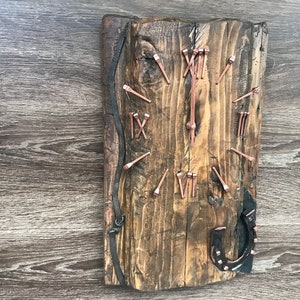 Reloj de pared grande de madera, reloj de pared de madera, reloj de pared hecho a mano, reloj de madera, reloj de pared, regalo de aniversario, reloj de pared, decoración del hogar de madera