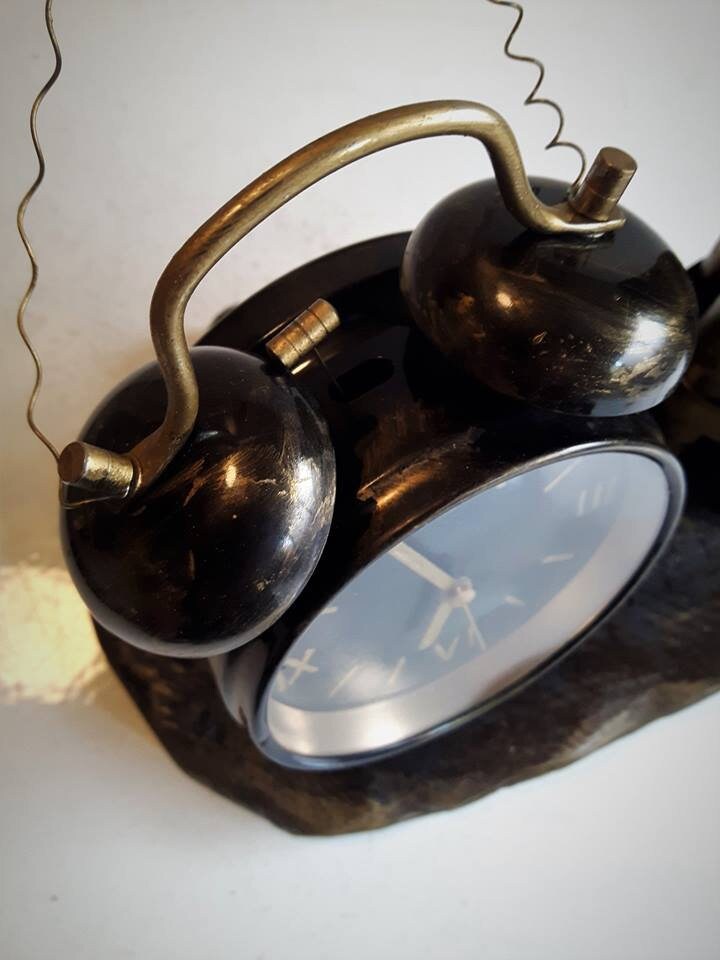 Refurbished Alarm Clock. Recycled and Improved Desk Clock. Etsy