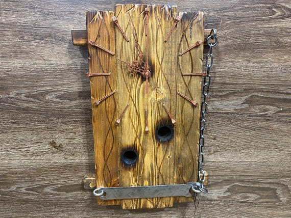 Reloj 100% madera Regalo grabado hecho a mano Reloj de pared