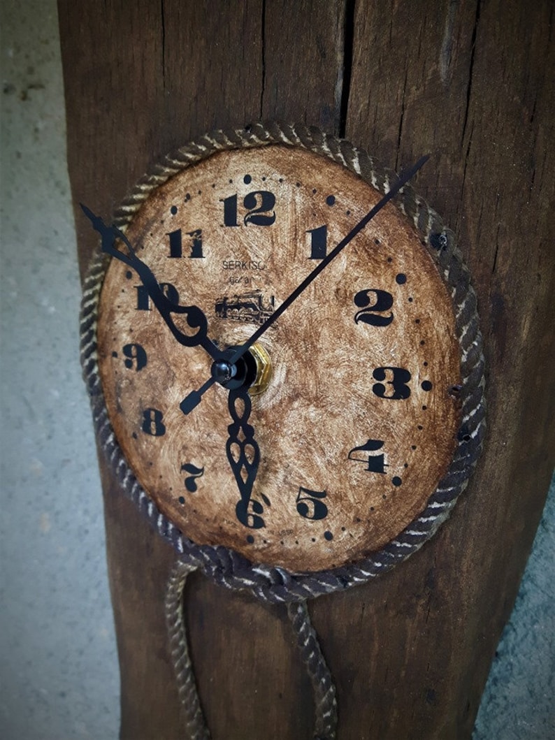 Rustic Wall Clock - Vintage Wall Clocks - Wood Wall Decor - Etsy