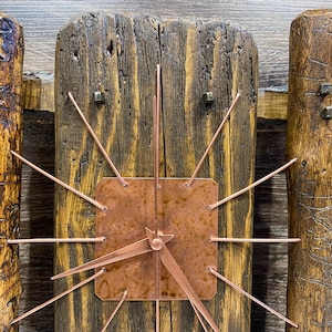 Wall clock, Wood clock, Wall art decor, Housewarming gift, Unique wall clock, Clocks for wall, Rustic wooden wall clock, Large wall clocks