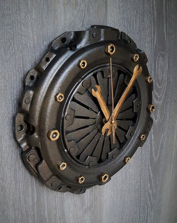 Recycled Wall Clock Decor Steampunk - Steampunk Wall Clock Large Recycled Wall Clock Decor Steampunk - Steampunk Wall Clock Large