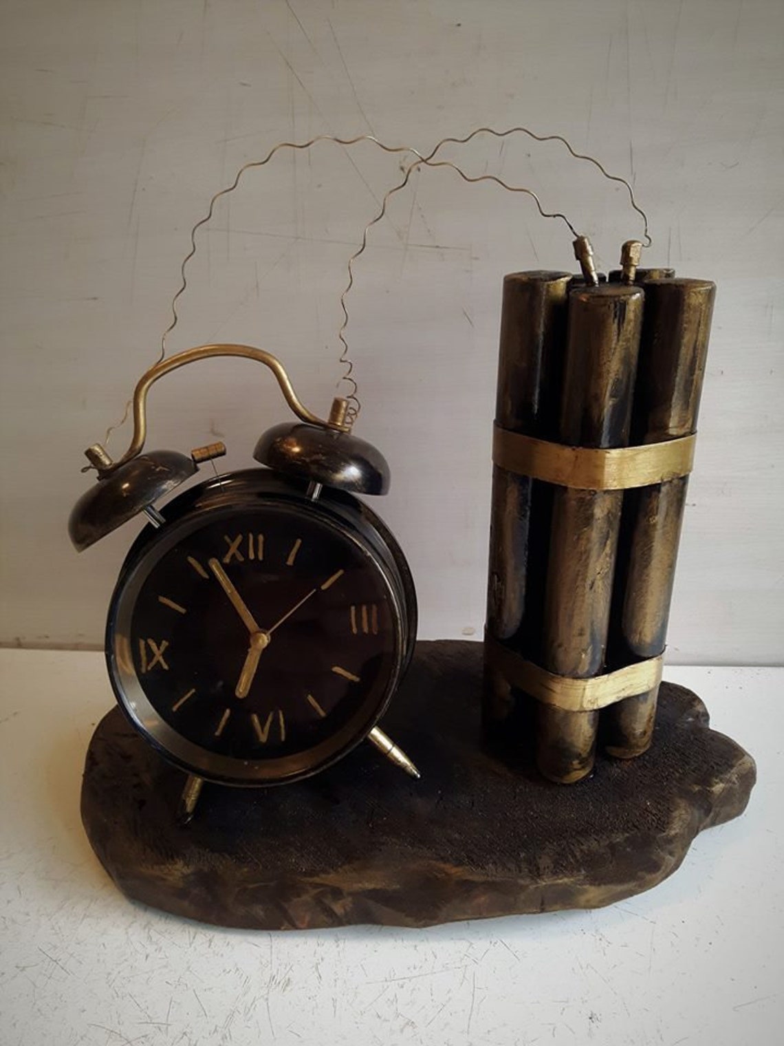 Refurbished Alarm Clock. Recycled and Improved Desk Clock. Etsy