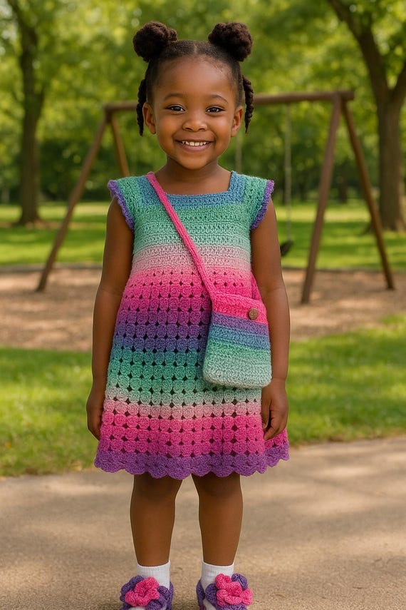 crochet dress multi coloured Cabo Vacay Crochet Maxi Dress - Multi Color