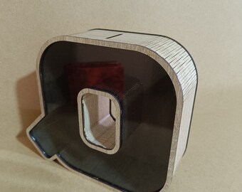 3d letters with round corners   - Q -