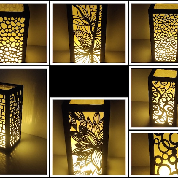 Decorative candle lanterns 7 models bundle pack