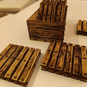 Pallet wooden coasters