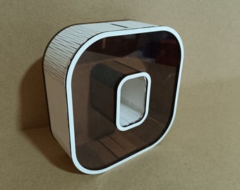 3d letters with round corners   - O -