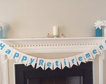 Custom Retirement Banner – Happy Retirement Party Decorations