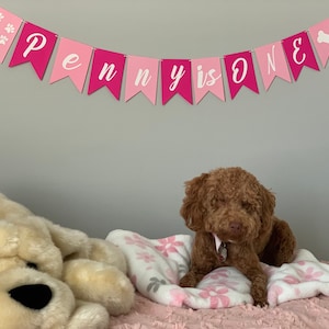 Pet Birthday Banner - Dog Banner - Dog Mom - Paw Party - Doodle Birthday - Pet Mom Gifts