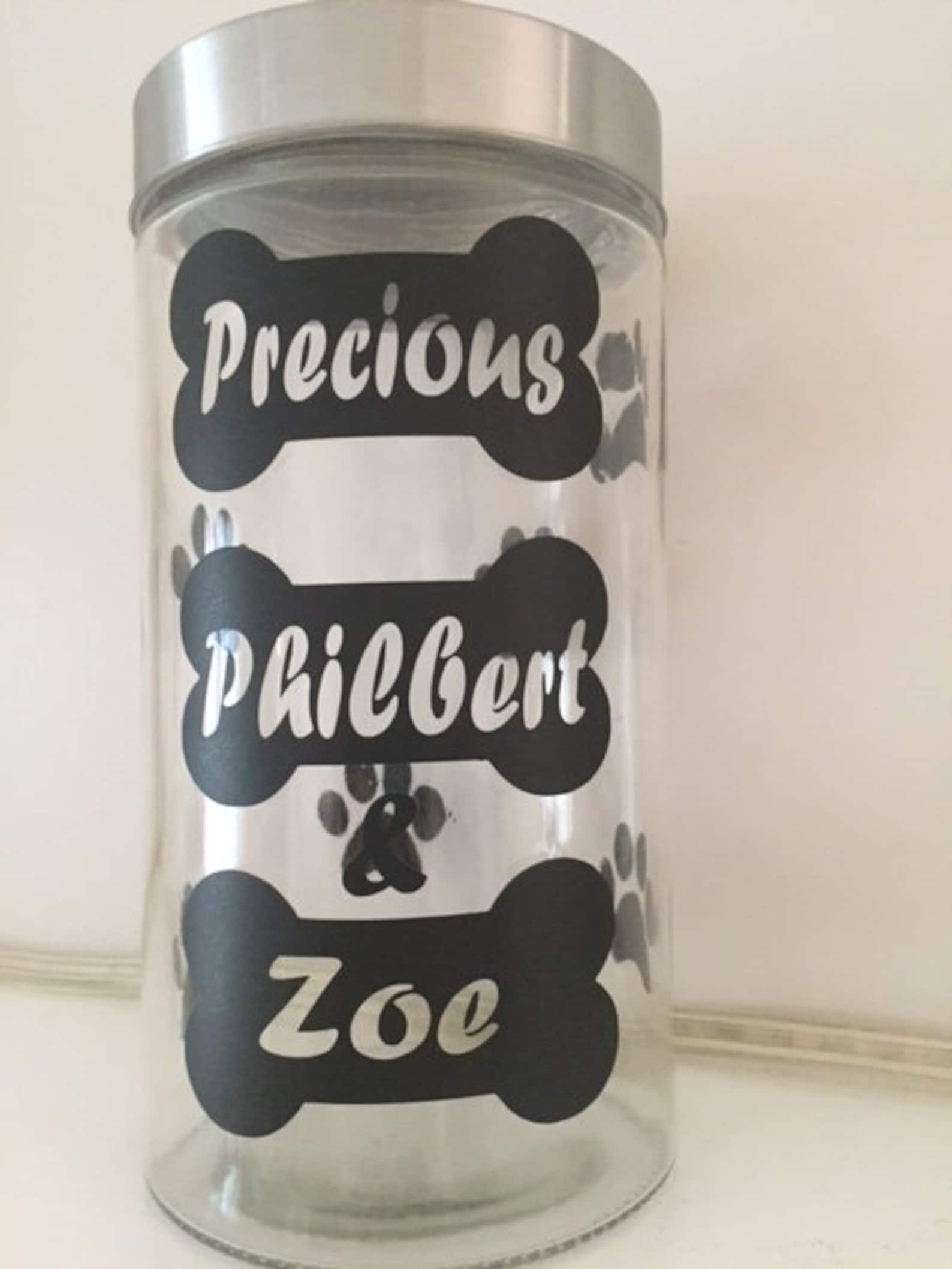 Pet Mom Gifts Dog treat jar personalized New Puppy Gift Etsy