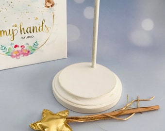 Handmade Doll Stand, 11-12 inch Dolls, Shabby-Chic Style