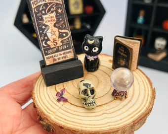 Witchy Miniature Fortune Teller Set - Mystical Decor for Your Altar!