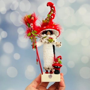 Witch figurine. Enchanting Handcrafted Witch Doll - One of a Kind Heirloom Gift