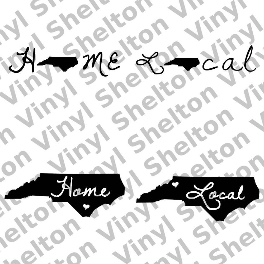 Download North Carolina Inverted Vinyl Design For Cricut Silhouette Etsy